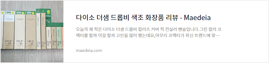 다이소 더샘 드롭비 색조 화장품 리뷰