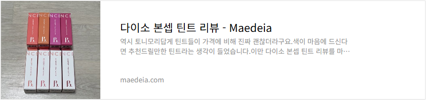 다이소 본셉 틴트 리뷰