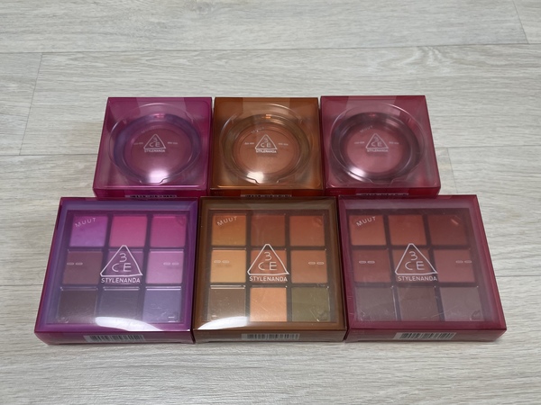 3ce 틴티드 썸머 에디션 팔레트, 블러 밤 상자 사진