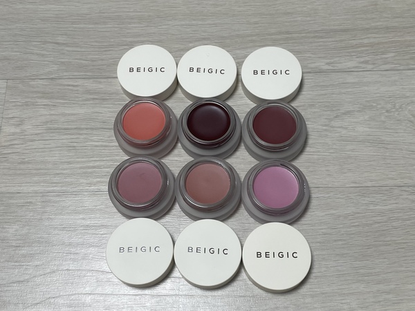 베이지크 립앤치크밤 팬 사진