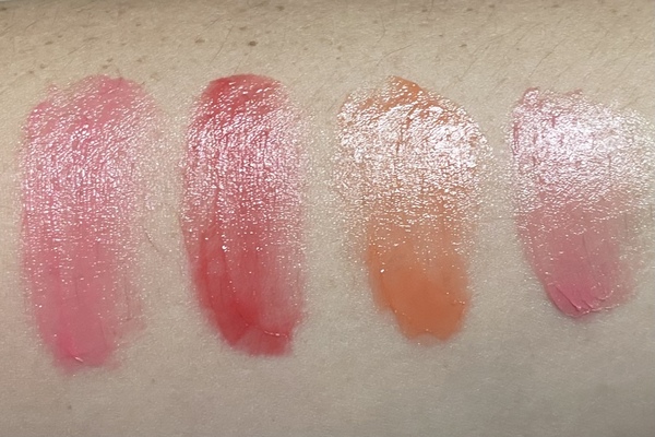 다이소 코드글로컬러 프루티 볼륨 립글로스 발색