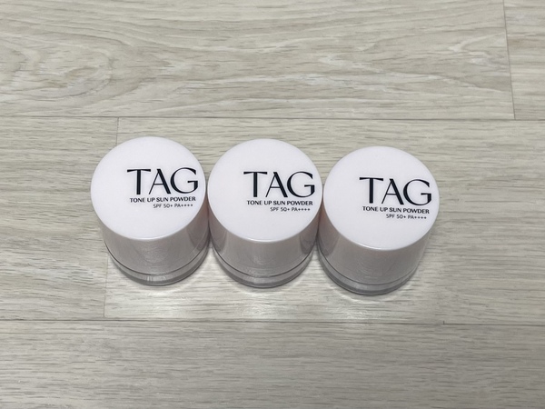 태그 톤업 선 파우더 케이스 사진