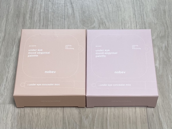 노베브 애교살 팔레트 2종 상자 사진