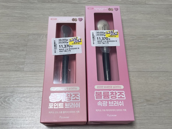 피카소 브러쉬들 사진