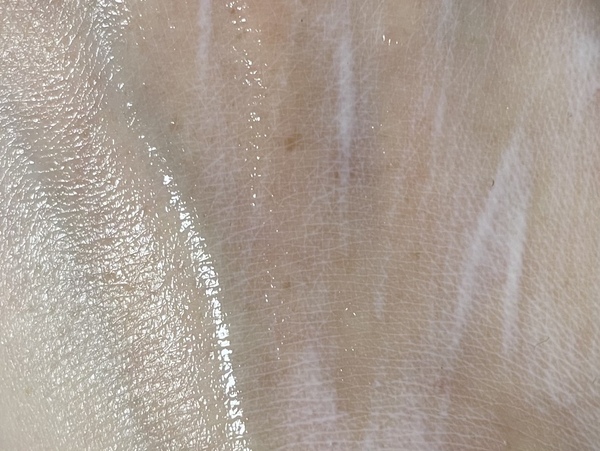 시세이도 데이 로션 바른 사진