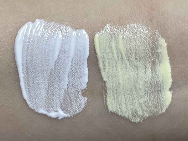 다이소 밀크터치 디어씽 페이스 컨투어 크림 브라이트너 발색 사진