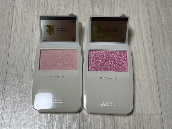 엔트로피 메이크업 슬라이드 업 도우 치크 팬 색