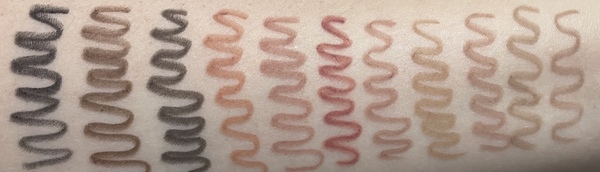 네이밍 펜슬 라이너 발색